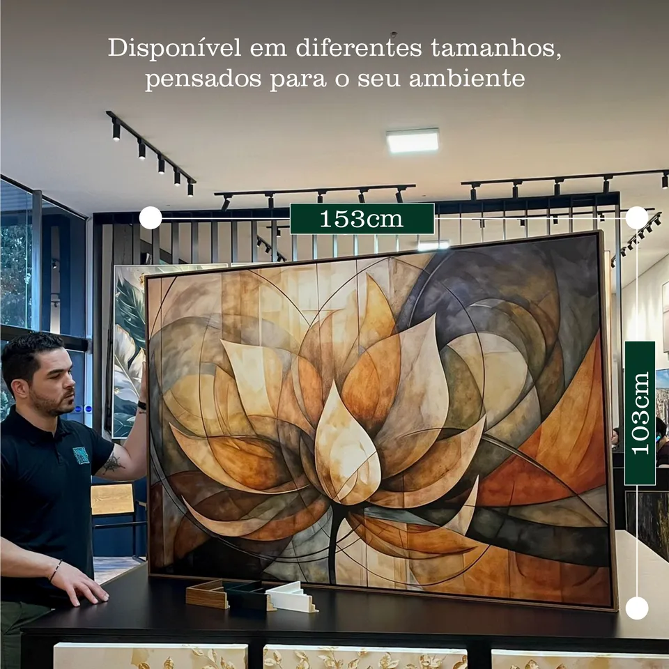 Quadro Harmonia Abstrata Florescer da Alma