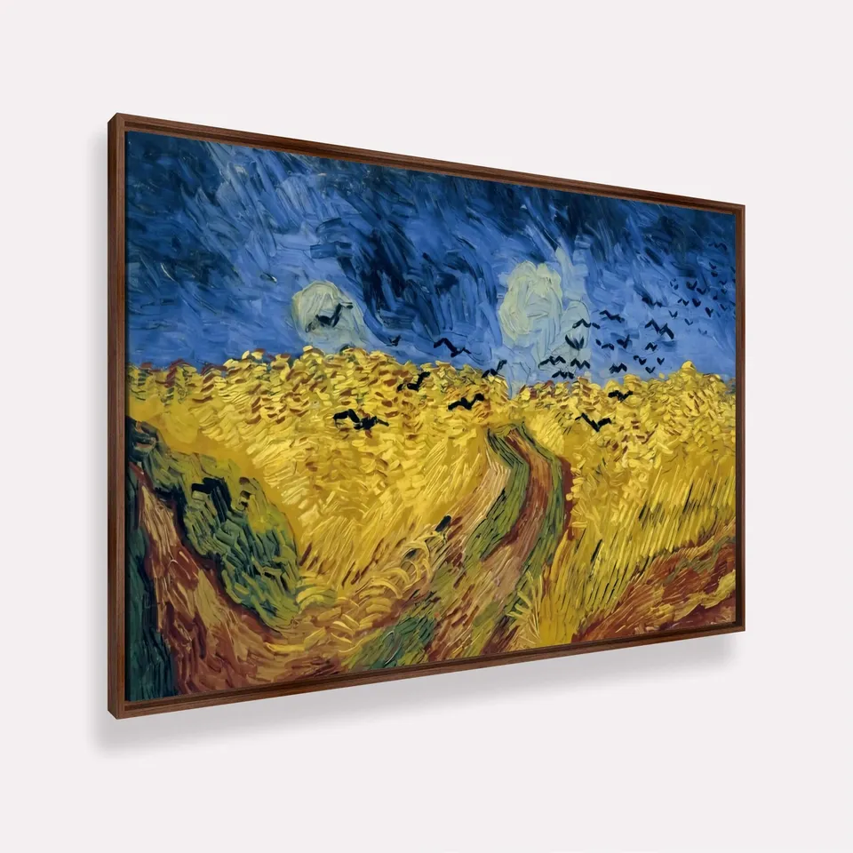 Quadro Campo de Trigo com Corvos de Vincent van Gogh Releitura Quadro Campo de Trigo com Corvos de Vincent van Gogh Releitura
