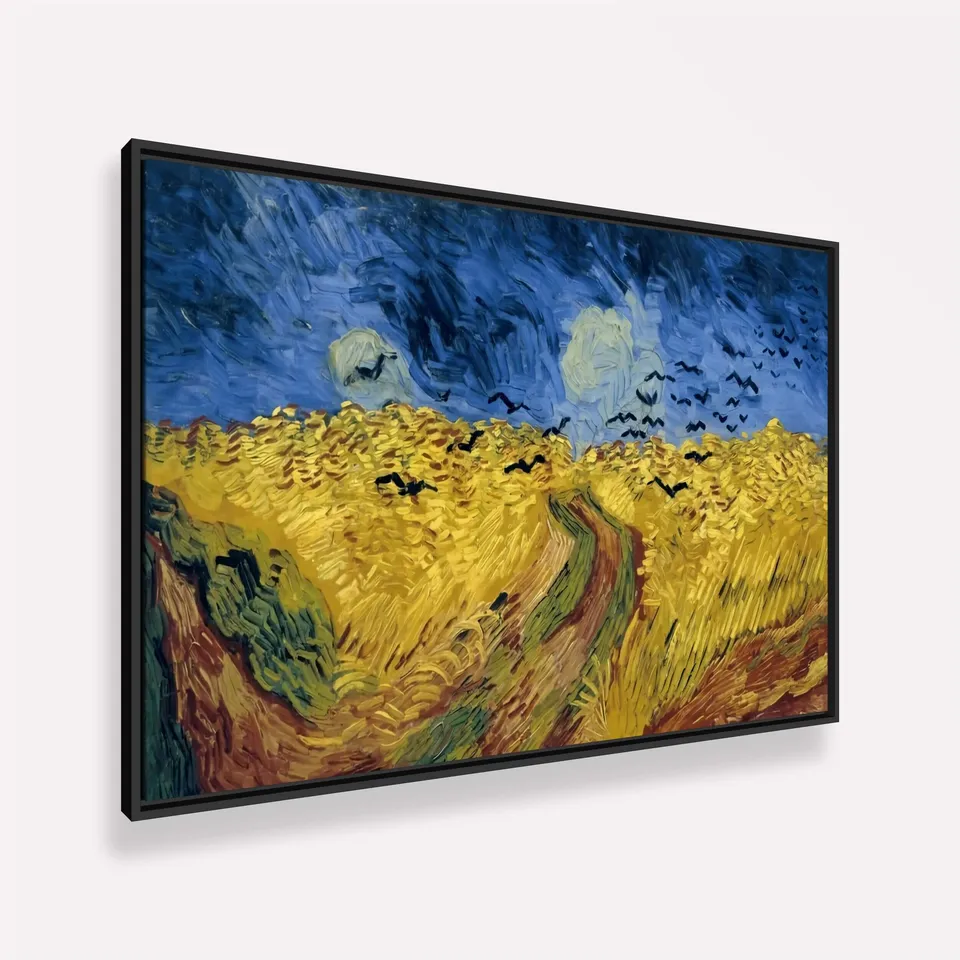 Quadro Campo de Trigo com Corvos de Vincent van Gogh Releitura Quadro Campo de Trigo com Corvos de Vincent van Gogh Releitura