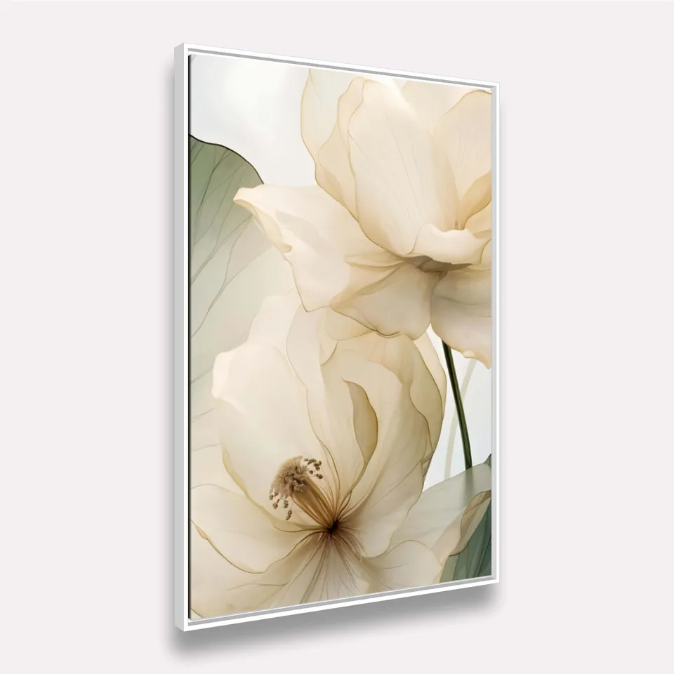 Quadro Florescer Delicado do Hibisco em Arte