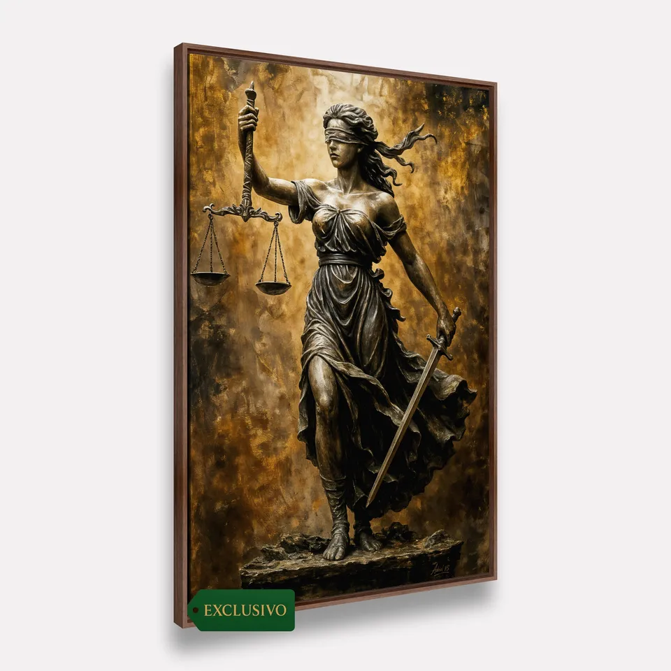 Quadro Deusa Grega Têmis a Guardiã da Justiça e Verdade - Arte Exclusiva Quadro Deusa Grega Têmis a Guardiã da Justiça e Verdade - Arte Exclusiva