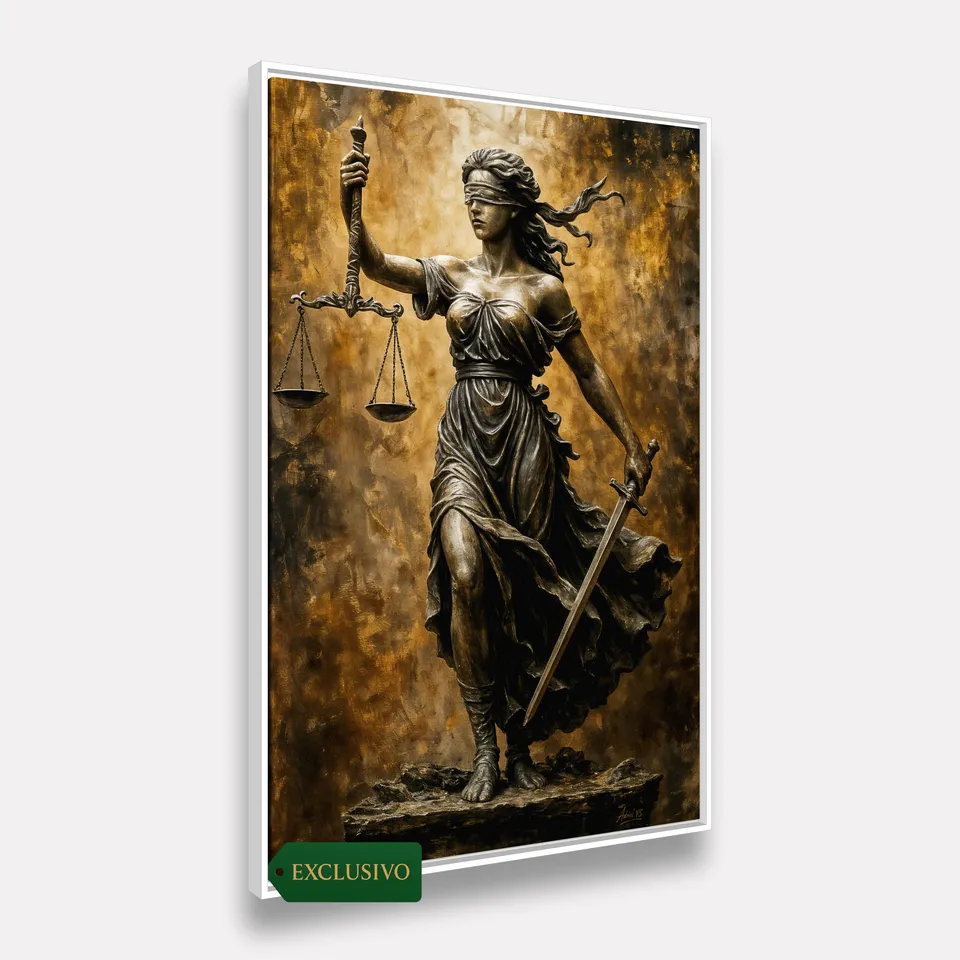 Quadro Deusa Grega Têmis a Guardiã da Justiça e Verdade - Arte Exclusiva Quadro Deusa Grega Têmis a Guardiã da Justiça e Verdade - Arte Exclusiva