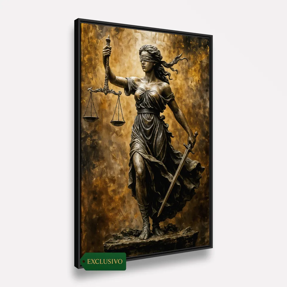 Quadro Deusa Grega Têmis a Guardiã da Justiça e Verdade - Arte Exclusiva Quadro Deusa Grega Têmis a Guardiã da Justiça e Verdade - Arte Exclusiva