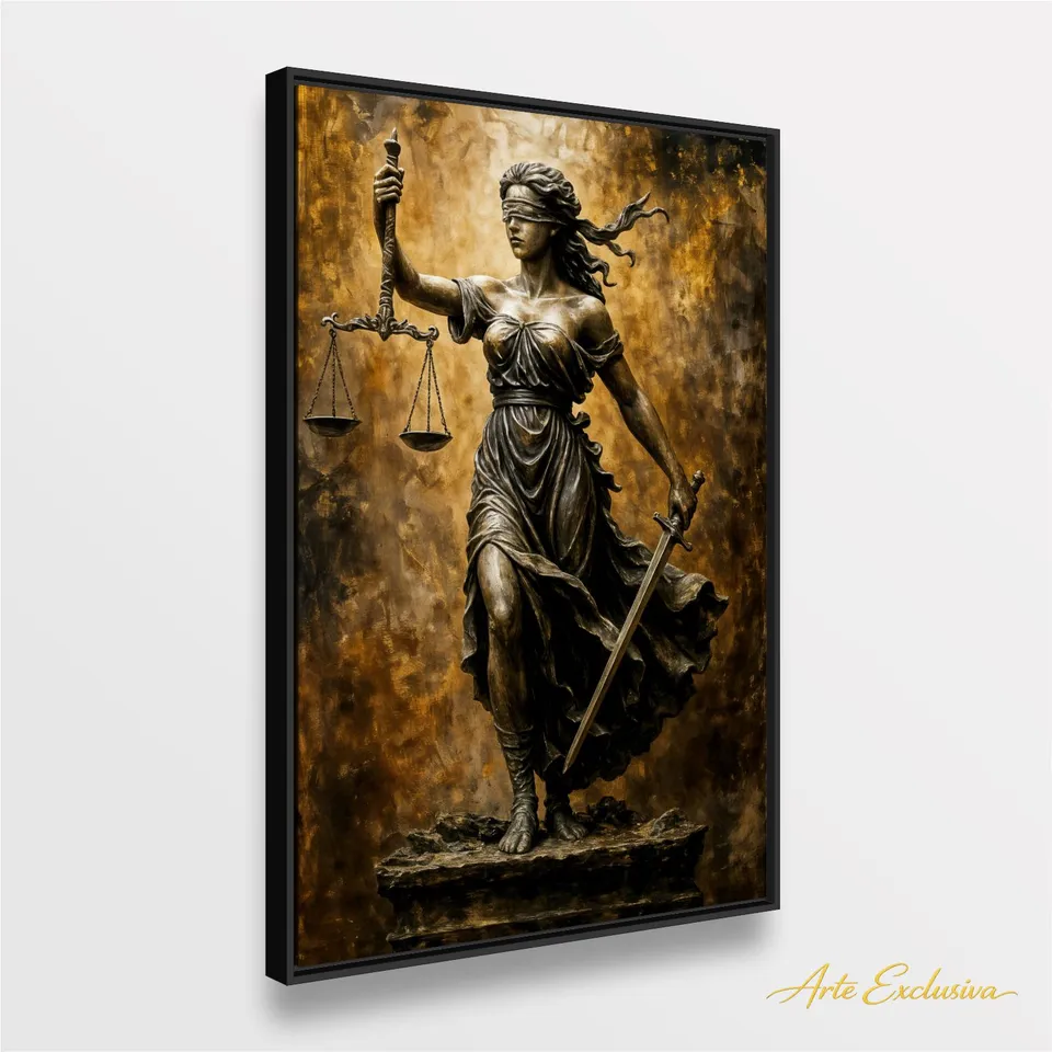 Quadro Deusa Grega Têmis a Guardiã da Justiça e Verdade