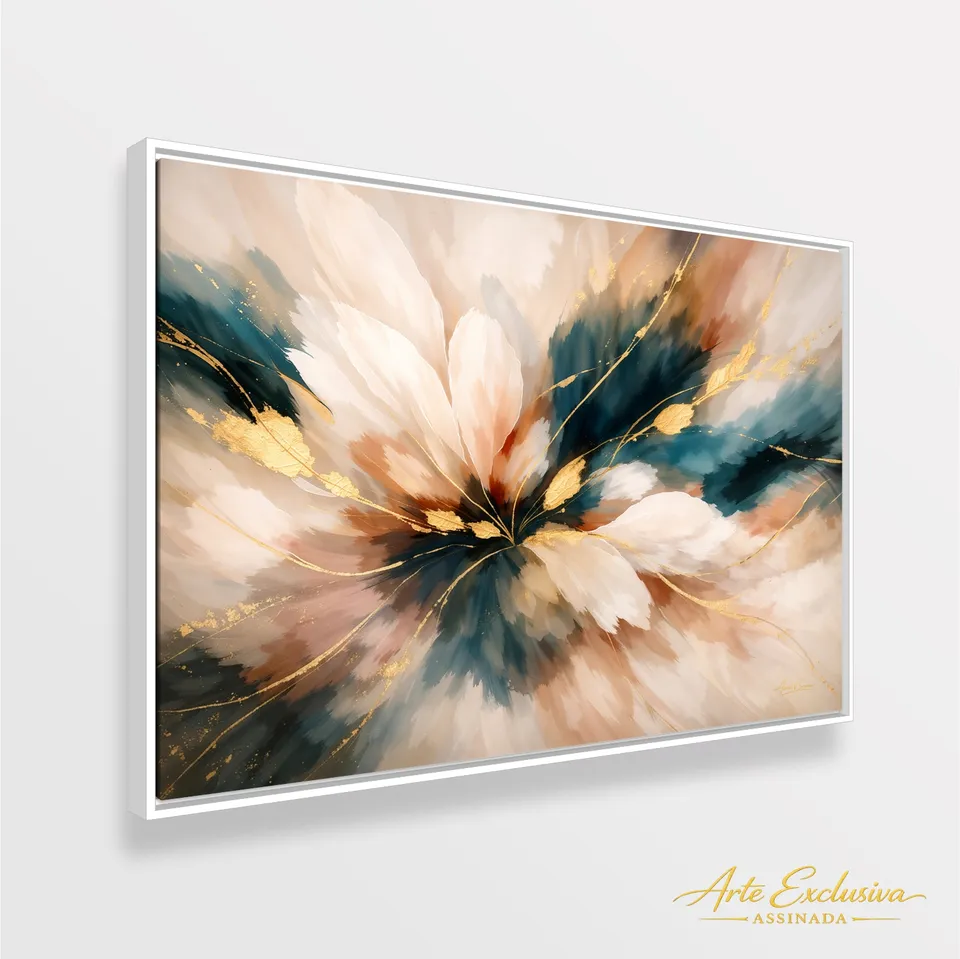 Quadro Abstrato a Origem o Ventre da Criação