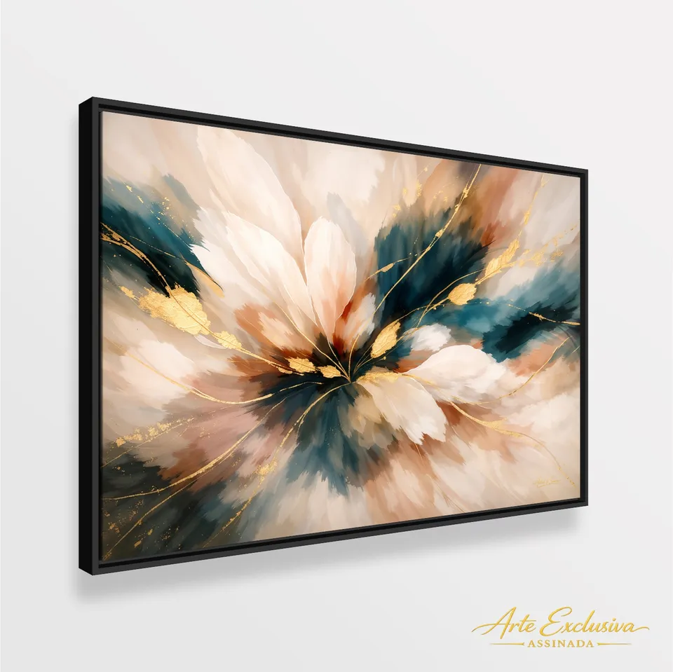 Quadro Abstrato a Origem o Ventre da Criação