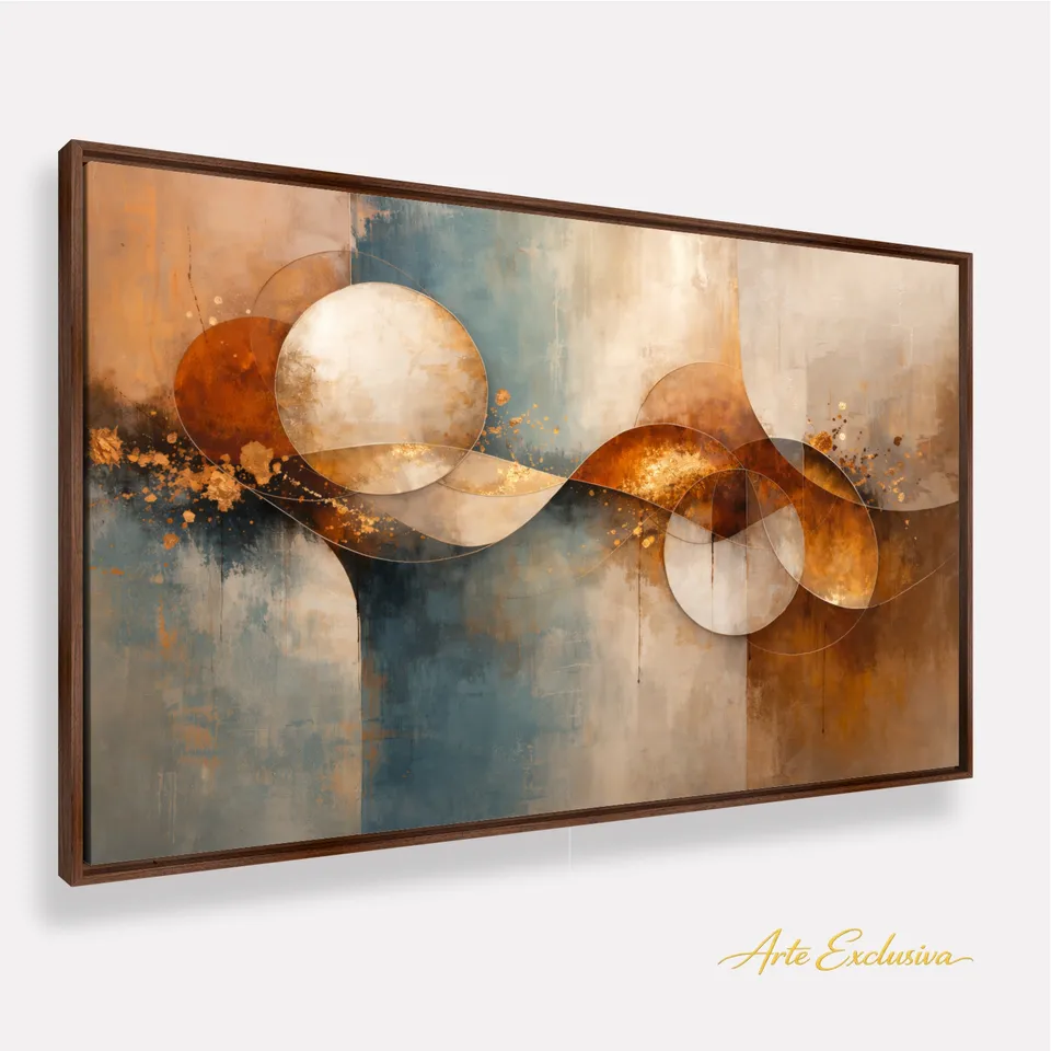 Quadro Decorativo Abstrato Ciclos Da Vida