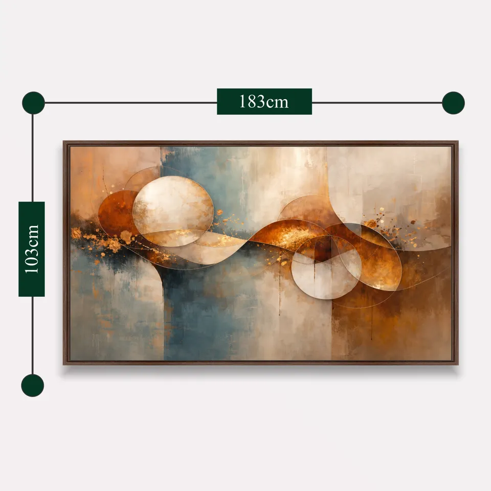 Quadro Decorativo Abstrato Ciclos Da Vida